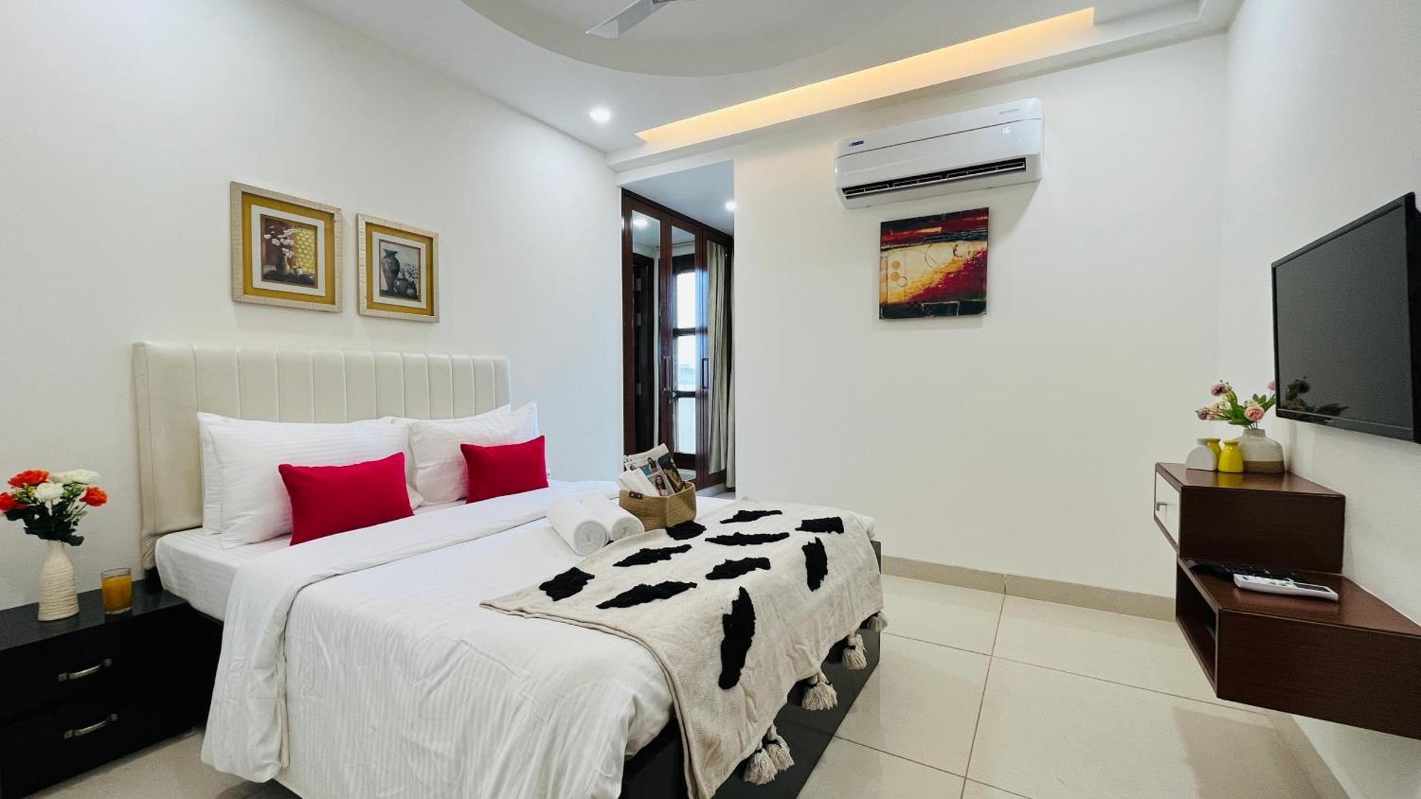 Olive Service Apartments - Golf Course Road Gurgaon Ruang foto