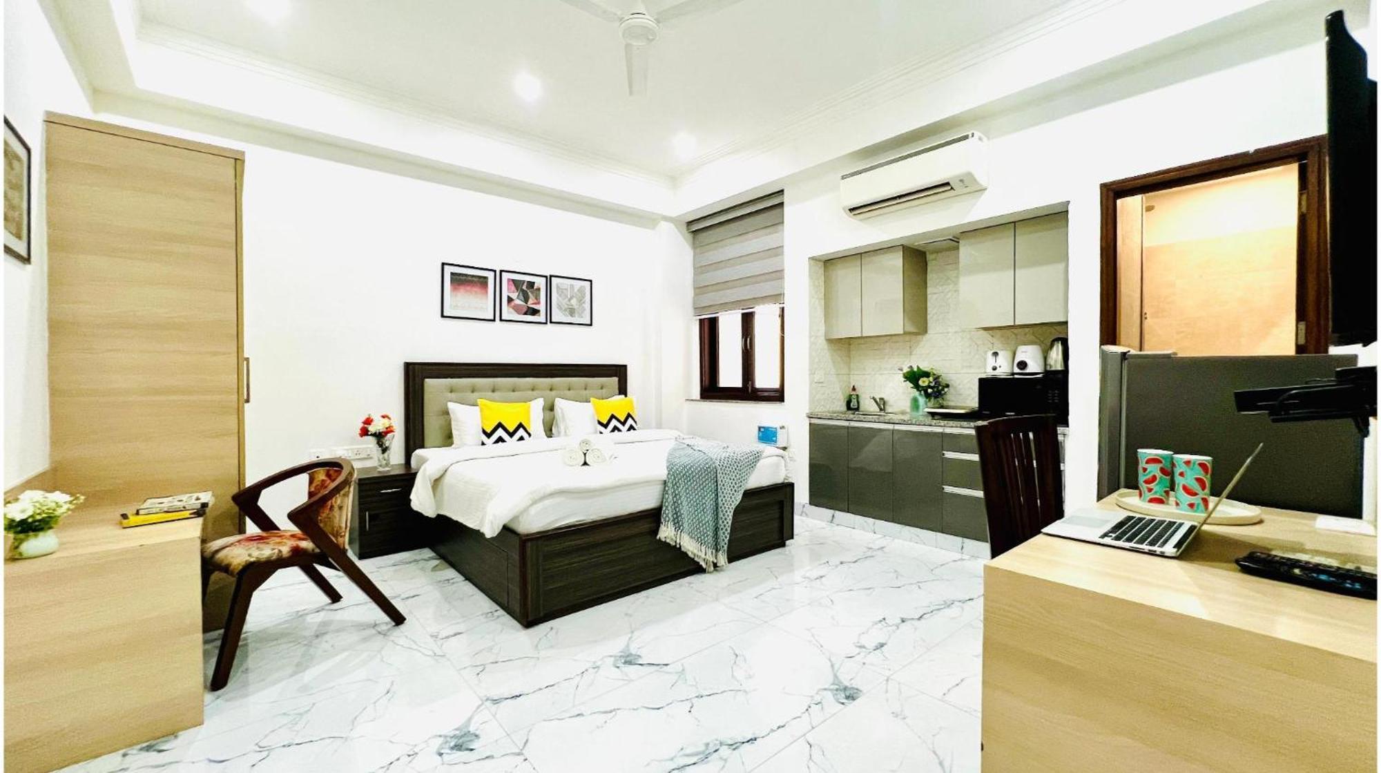 Olive Service Apartments - Golf Course Road Gurgaon Bagian luar foto